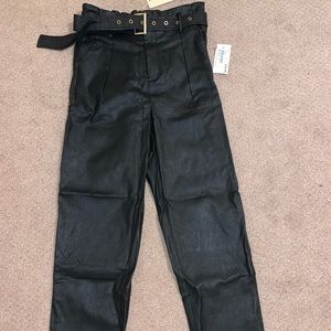 NWT Mystique Garbage Bag Black Joggers